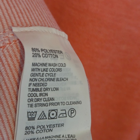 Tommy Bahama Coral Pink Quarter Zip Hoodie Tunic Pullover Women's Swim Coverup - Picture 5 of 16